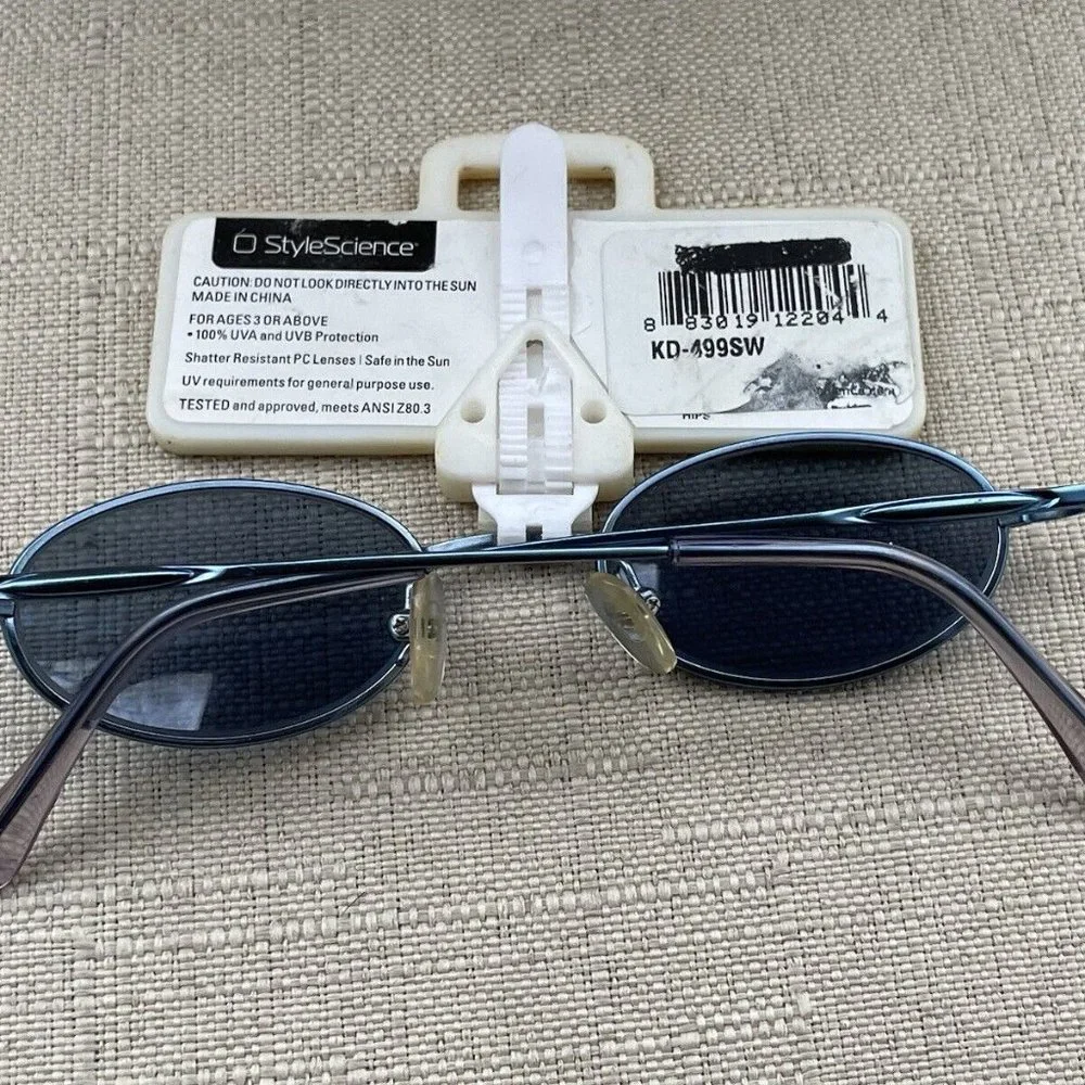 J.A.K Kids Sunglasses Blue Tone Metal Frame 100% UV Protection Sunglasses Shades